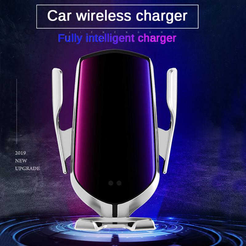 Car Wireless Charger With Automatic Sensor Phone Holder - kaurempires