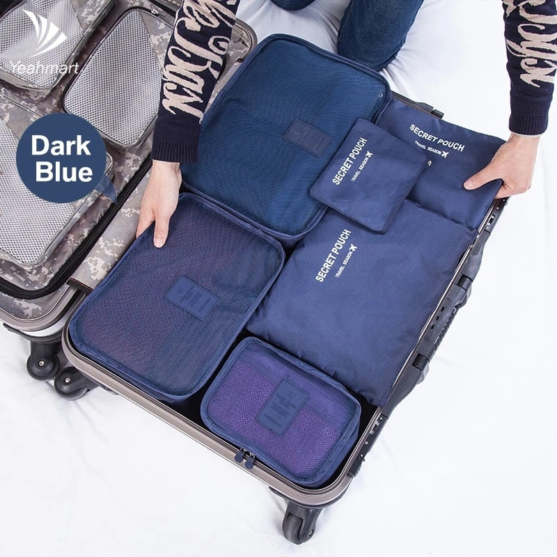 Wardrobe Suitcase Partition Organizer Cube Bag Set - kaurempires